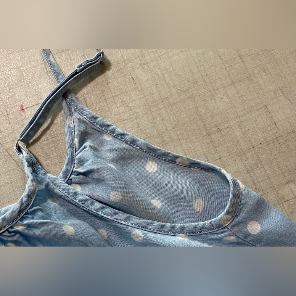 Velvet Heart Blue Polka Dot Women's Top - Picture 8 of 9